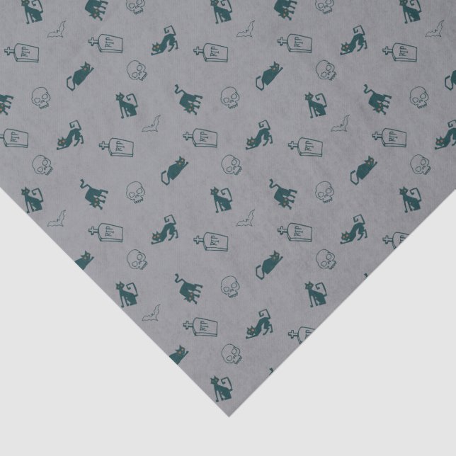 Schwarzes Katzen- und Skulpturenpapier Seidenpapier (Ausschnitt)