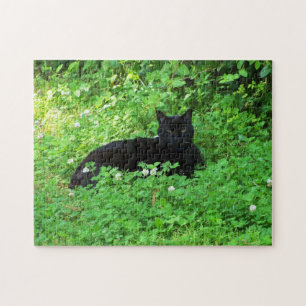 Schwarzes Katzenpuzzle