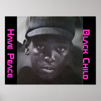 Schwarzes Kind Poster