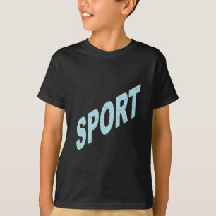 Schwarzes Kindersport-T-Shirt T-Shirt
