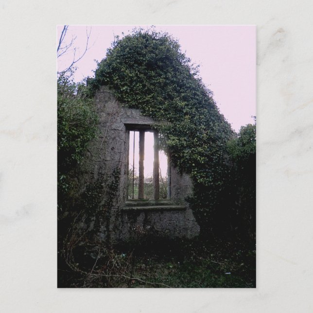 Schwarzes Kirk-Fenster von Outlander (West Kirk Cu Postkarte (Vorderseite)