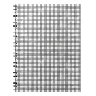 Schwarzes klassisches Gingham Notizblock
