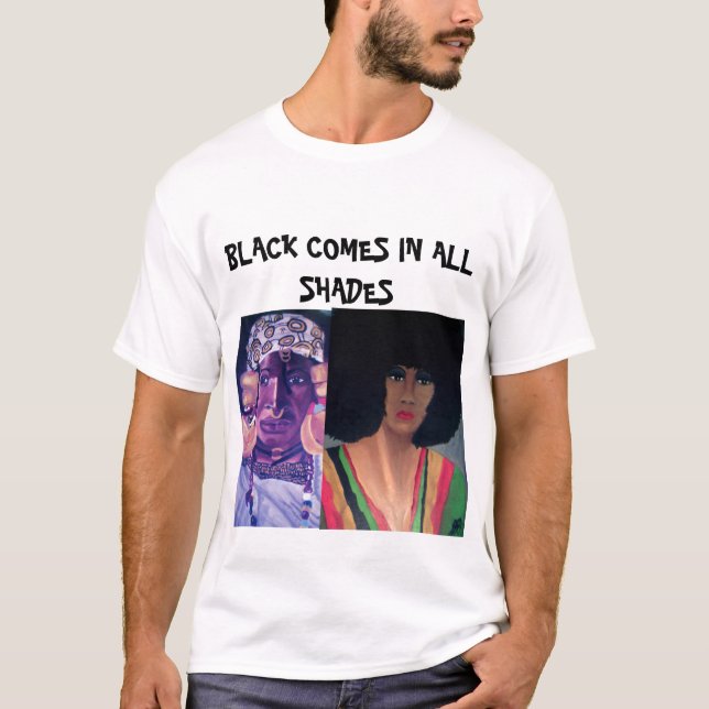 SCHWARZES KOMMT IN ALLES SCHATTENt-stück T-Shirt (Vorderseite)
