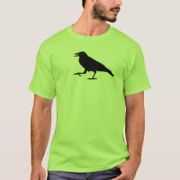Schwarzes Krähen-T-Shirt