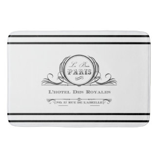 Schwarzes L Bad-Matte ` Hotel DES Royales Badematte