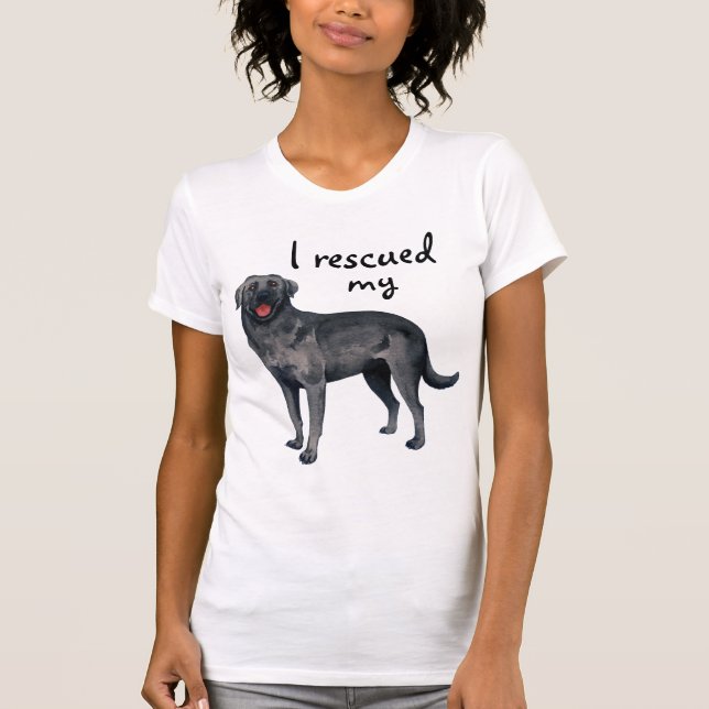 Schwarzes Labor retten T-Shirt (Vorderseite)