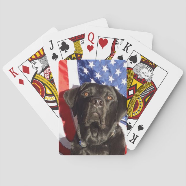 Schwarzes Labor und Flagge Spielkarten (Rückseite)