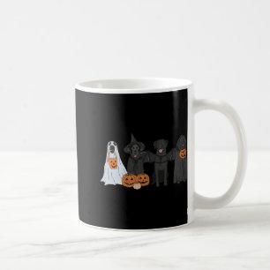 Schwarzes Labrador Halloween Kaffeetasse