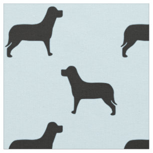 Schwarzes Labrador Retriever Dog Pattern Stoff