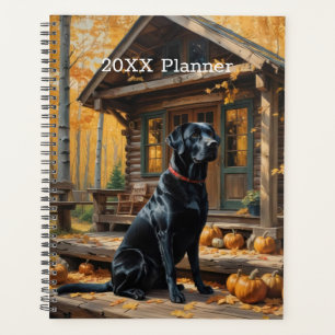Schwarzes Labrador Retriever Log Kabine Herbst Planer
