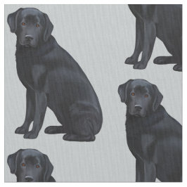 Schwarzes Labrador retriever Stoff
