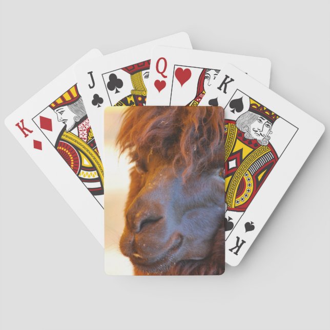 Schwarzes Lama Spielkarten (Rückseite)