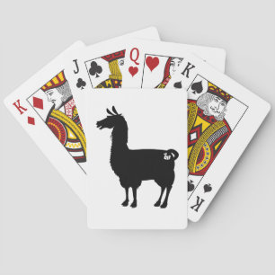 Schwarzes Lama-Spielkarten Spielkarten