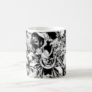 Schwarzes Laternen-Korps - Schwarzweiss Kaffeetasse