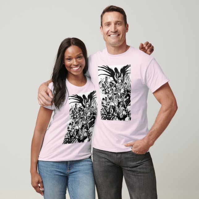 Schwarzes Laternenkorps - Schwarzweiß T-Shirt (Unisex)