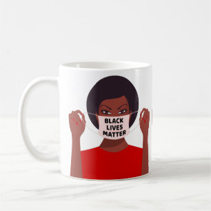 Schwarzes Leben ist wichtig für die Geschichte ein Kaffeetasse