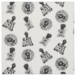 Schwarzes Leben Materie Blumen Protest nahtloses M Stoff