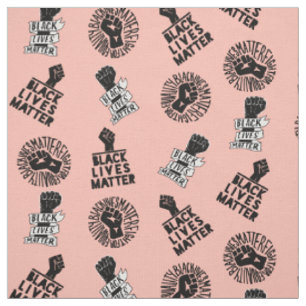Schwarzes Leben Materie Blumen Protest nahtloses M Stoff
