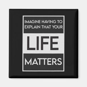 Schwarzes Leben Problem Blm Resist - Engagement Magnet