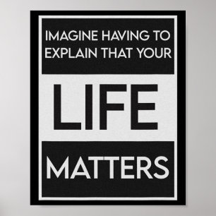 Schwarzes Leben Problem Blm Resist - Engagement Poster