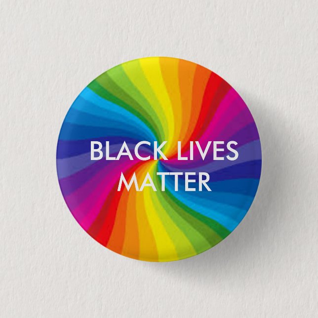 Schwarzes lebt Matter/LGBTQ Button (Vorderseite)