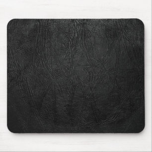 Schwarzes Leder Digital Mousepad