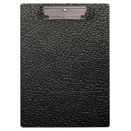 Schwarzes Leder Klemmbrett