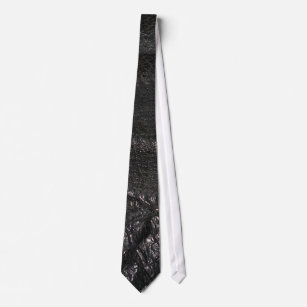 Schwarzes Leder Look Textur Krawatte
