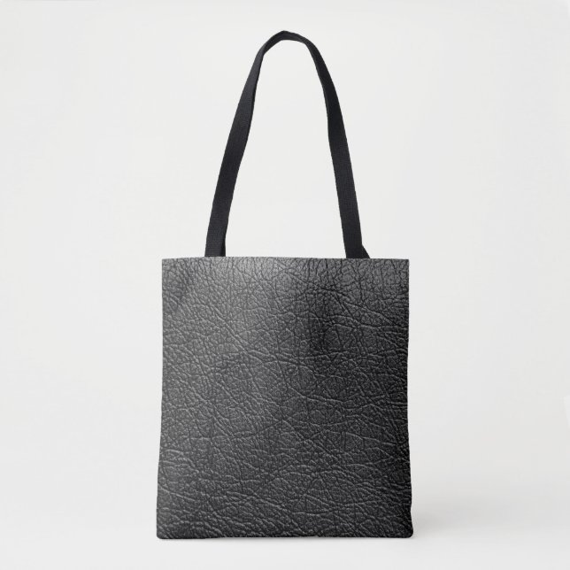 Schwarzes Leder: nahtlose Nahtstruktur. Tasche (Vorderseite)