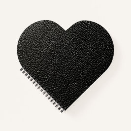 Schwarzes Leder Notizbuch