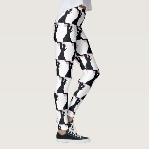 Schwarzes Leder Oberschenkelstiefel Thunder_Cove Leggings