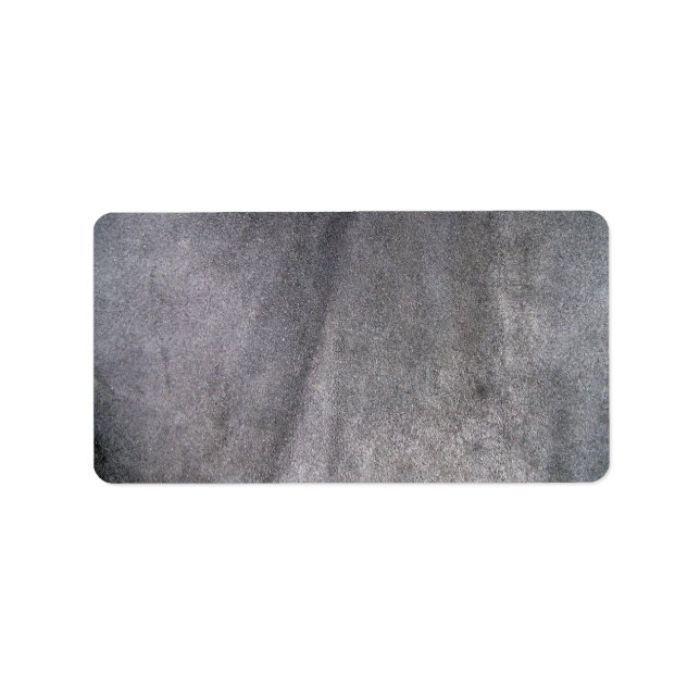 Schwarzes Leder Textur Adressaufkleber (Vorne)