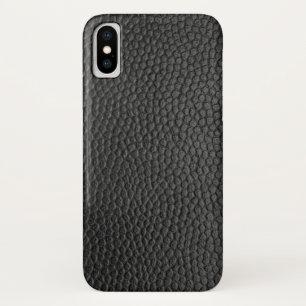 Schwarzes Leder Textur Case-Mate iPhone Hülle