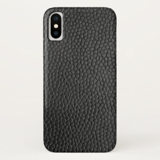 Schwarzes Leder Textur Case-Mate iPhone Hülle