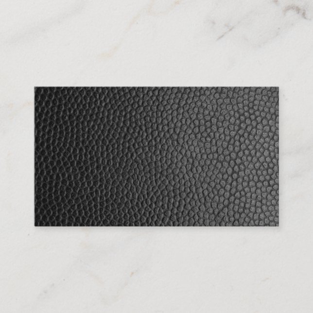 Schwarzes Leder Textur Treuekarte (Vorderseite)