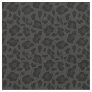 schwarzes Leopardenmuster Tierdruck Stoff