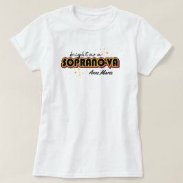 Schwarzes Licht als Sopran T-Shirt