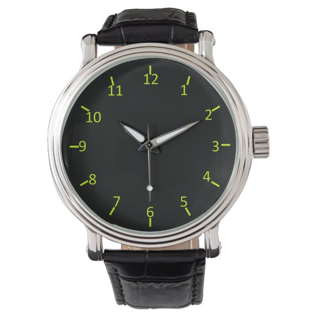 Schwarzes Licht Armbanduhr (Vorderseite)