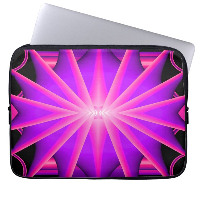 Schwarzes Licht Spaß... Laptopschutzhülle (Vorderseite)