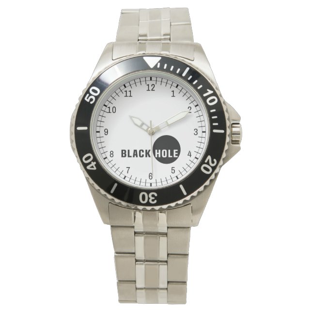 Schwarzes Loch Armbanduhr (Vorderseite)