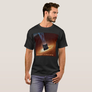 Schwarzes Loch ein Raum-Kätzchen-T-Shirt T-Shirt