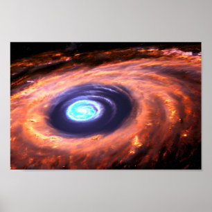 Schwarzes Loch Galaktische Explosion Universe Nigh Poster