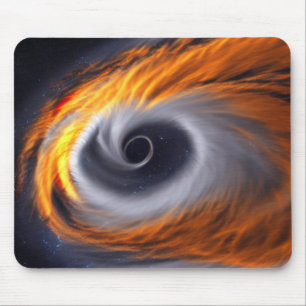 Schwarzes Loch in Space Mousepad