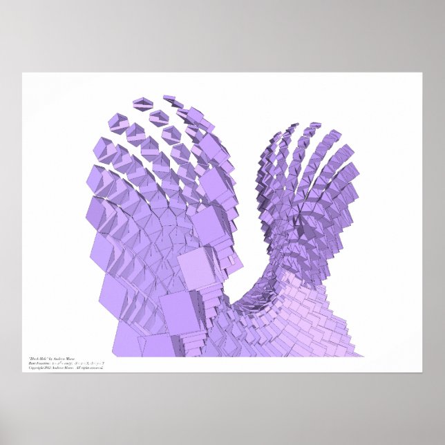 Schwarzes Loch - Programmausdrücke Poster (Vorne)