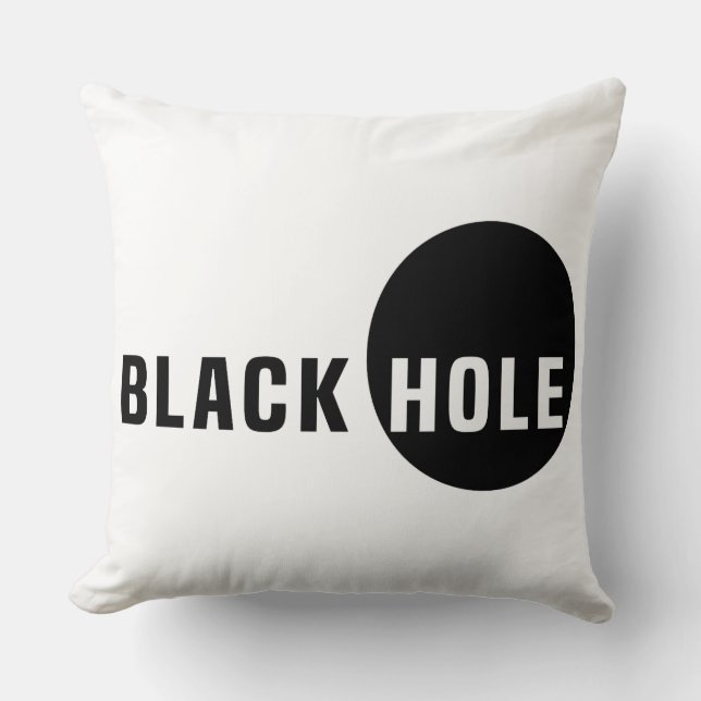 Schwarzes Loch reversibel Kissen (Vorderseite)