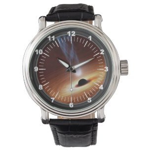 Schwarzes Loch themenorientiert Armbanduhr