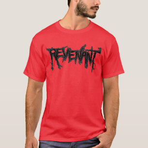 SCHWARZES LOGO AUF ROTEM SHIRT