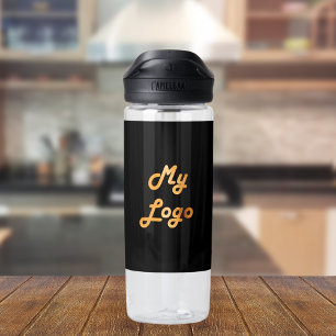 Schwarzes Logo-Image Trinkflasche