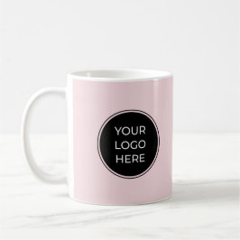Schwarzes Logo Rosa Tasse