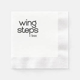 Schwarzes Logo Serviette